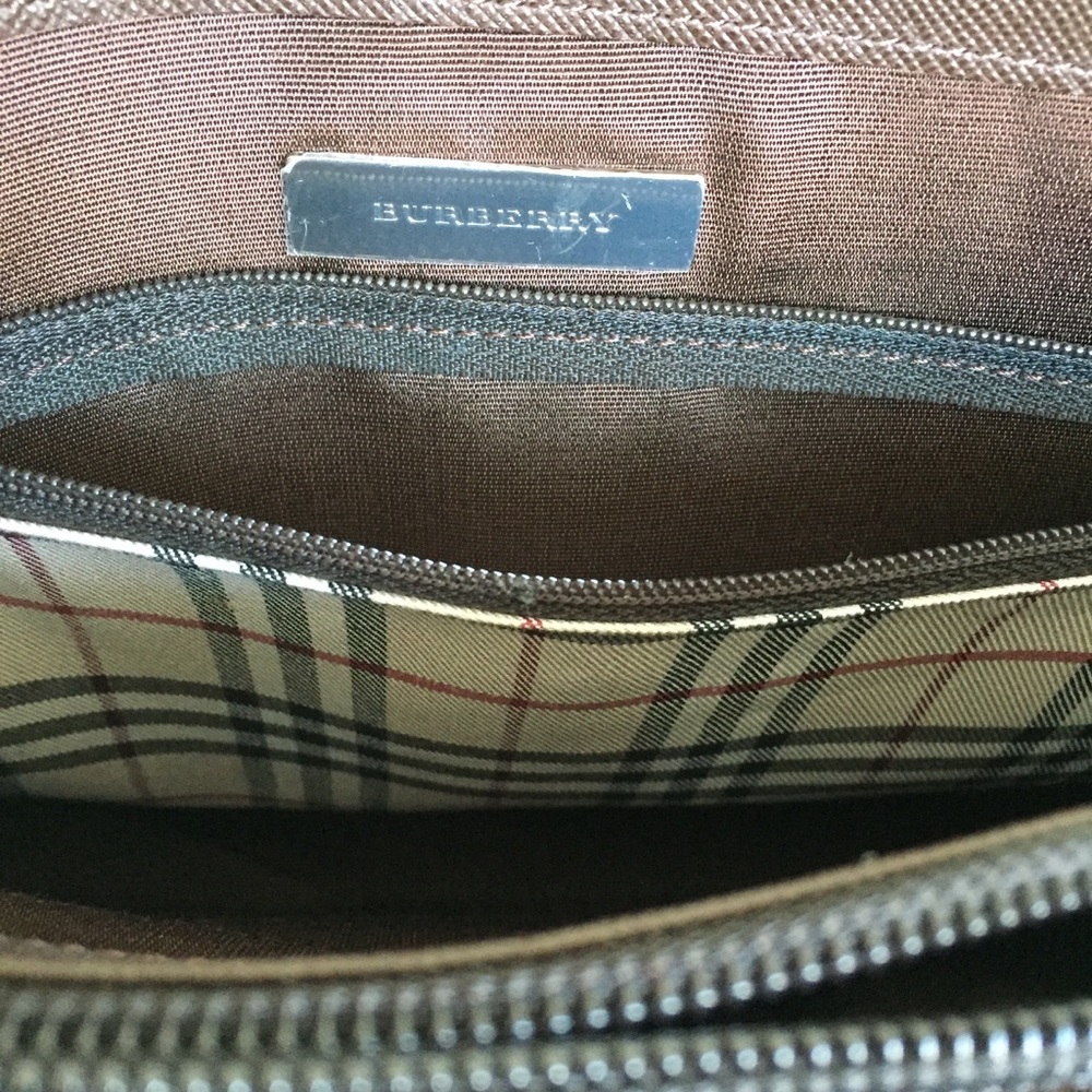 Burberry front pocket brown Saffiano leather bag - Picture 10 of 10